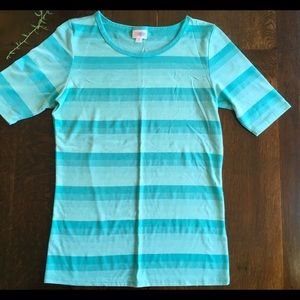 Teal Striped Retired Gigi Top